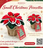 Small Handmade Poinsettia in Burlap Pot  Everlasting Christmas Flower Gift  - Image 3