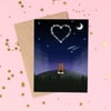 Anniversary Card, Fox Love Greeting Card, Valentine's Day Card, Wedding Day Card