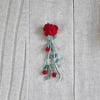 climbing rose brooch