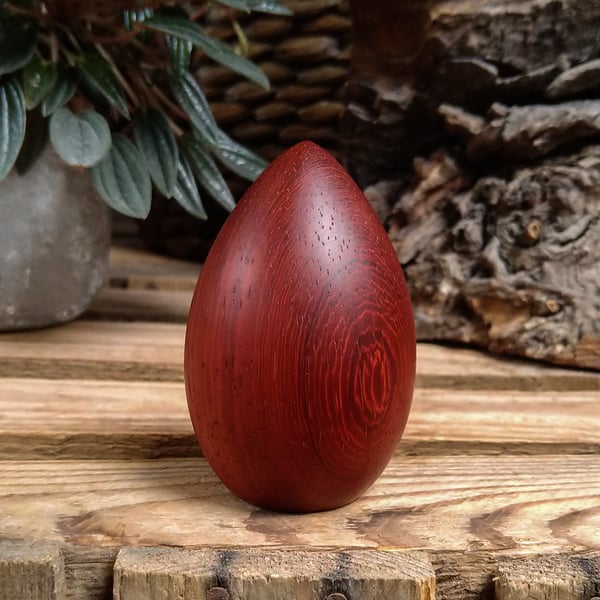Miniature pocket keepsake made from a beautiful piece of Red Padauk wood.