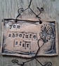 LAST ONE! rustic ceramic pottery sign you absolute star - Image 1