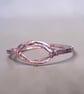 Mens Infinity Bangle - Solid Copper - Gift for Him