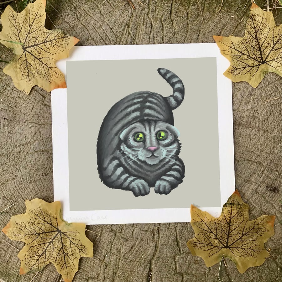 Scottish Fold Cat Art Print