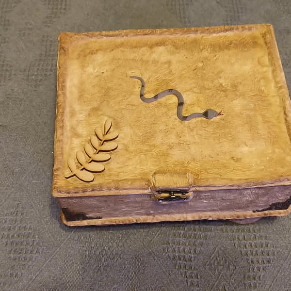 pagan chaos goody handmade storage box  tarots pendulum board crystals incense