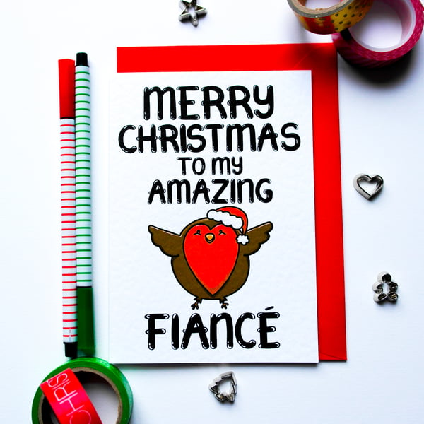 Christmas Card for Fiance, Christmas Card For A Husband To Be