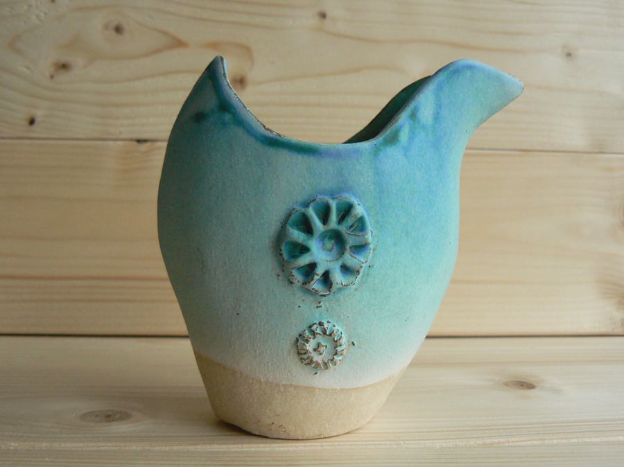 Scandinavian Folk Bird Vase