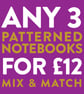 NOTEBOOK BUNDLE OPTION – Any 3 A6 Patterned Notebooks offer - Image 1
