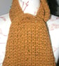 Crochet scarf (mustard)