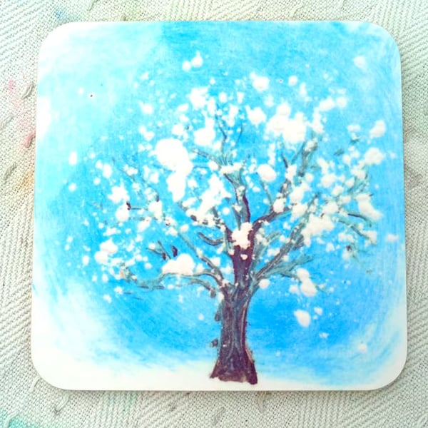 Art coasters blossom 