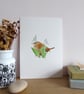 Wren and Snowdrops  A5 Giclée Fine Art Print - Image 5