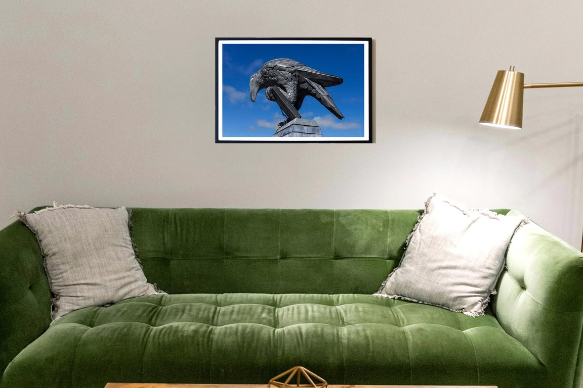 Rook with a Book, Fowey, Cornwall wall art print
