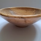Conical spalted wooden fruit bowl