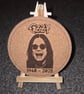 Ozzy Osbourne Commemorative cork display plaque