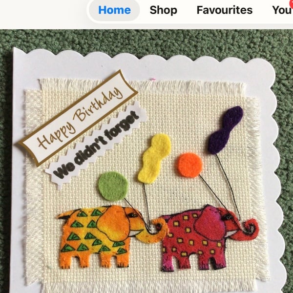 Greetings card