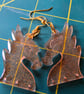 2 pairs dragon dangling earrings  - Image 3