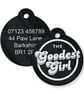 Goodest Girl - Personalised Dog ID Collar Tag: Funny Custom Pet Safety Accessory