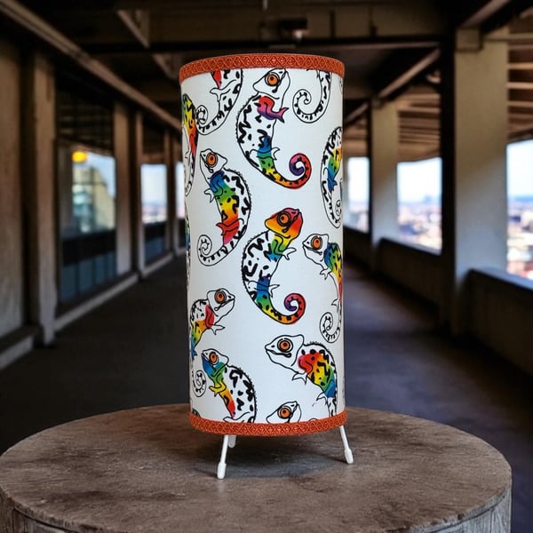Rainbow Chameleon Table Lamp - 39cm