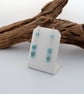 Sterling Silver, Larimar and Aquamarine Earrings - Image 2