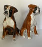 Personalised Boxer Dog salt and pepper shaker set. - Image 2