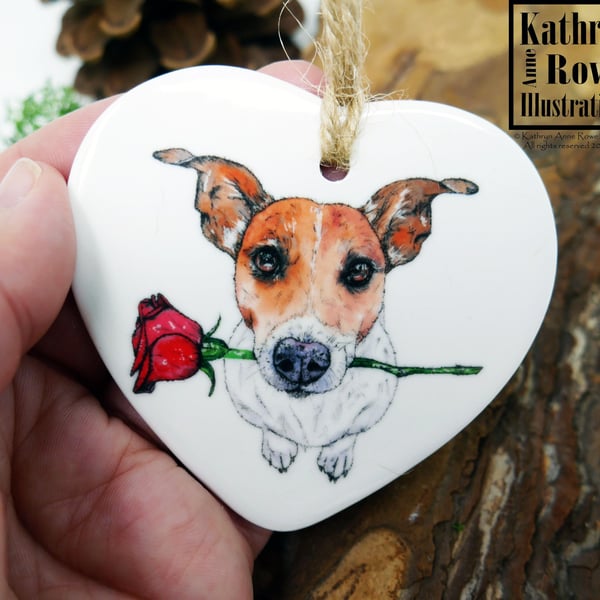 Jack Russell Terrier, Jack Russell, Terrier, Personalised Gift, Valentine
