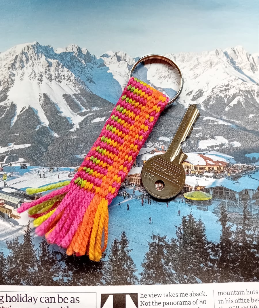 Handwoven keyring