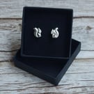Silver Squirrel Stud Earrings