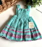 Baby Girl's Hand Knitted Cardigan, Dress & Booties with Merino wool 0-6 mths - Image 9