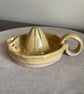 Handmade ceramic juicer in Citron yellow - Image 2