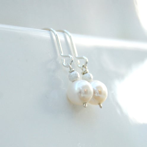 Pearl Earring and Necklace set, Custom Listing for Alison
