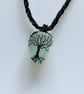 Tree of Life Sea Glass Necklace - Handmade in Scotland - Beachglass Pendant - Image 1