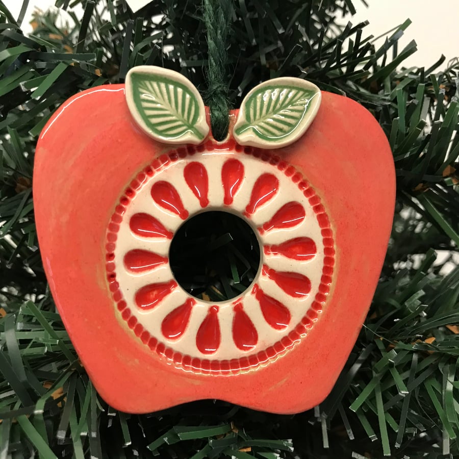 Ceramic Apple decoration 