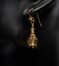 Citrine vermeil gold handmade gemstone drop earrings  : Scorpio Libra gift - Image 2