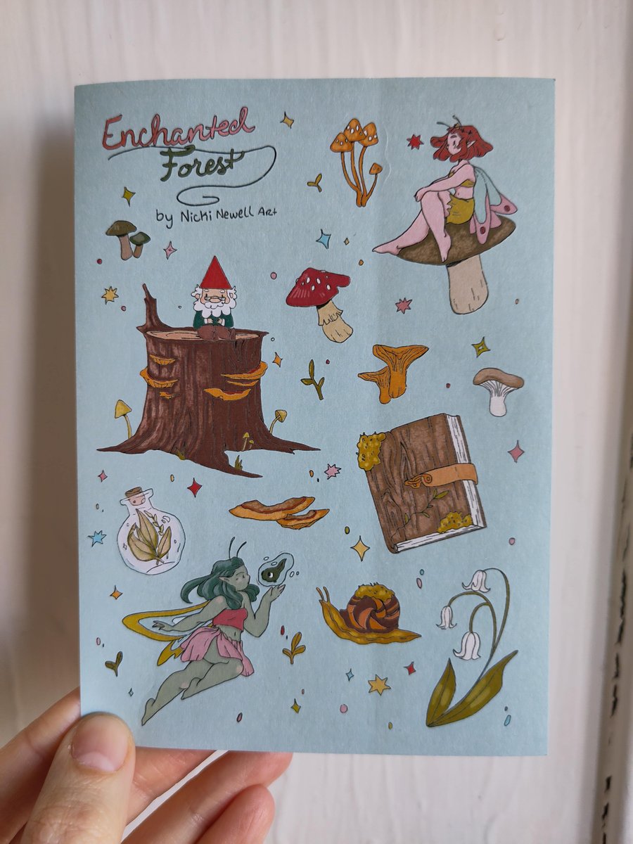 A6 Enchanted Forest Sticker Sheet
