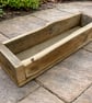 Rustic Solid Wooden plant Herb Trough Planter 60cm - Image 6