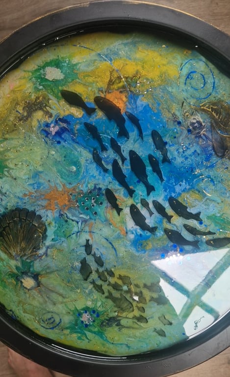 Under the Lagoon resin table 