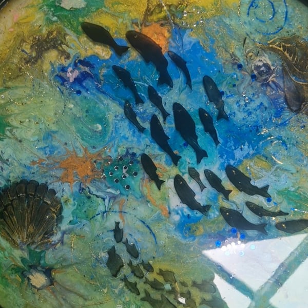 Under the Lagoon resin table 