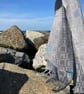 Sea Defences Handwoven Cotton Scarf - Image 2
