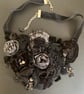 Black Victorian bib boho chic necklace choker  - Image 3