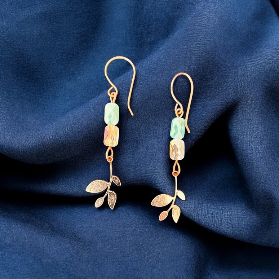  Earrings - Faceted Crystals - 7 Yr Anniversary Freepost