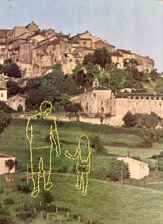 Hand embroidered vintage book page