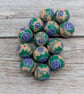 13 Polymer Clay Dragonfly and Rose Beads - Image 9