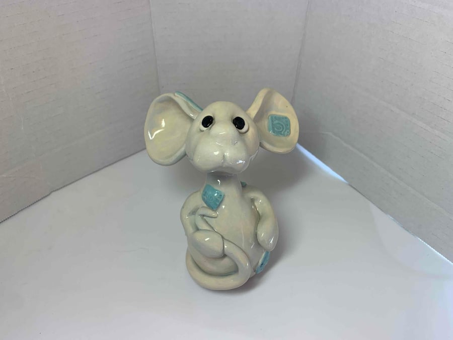 Cute little patchwork mouse.