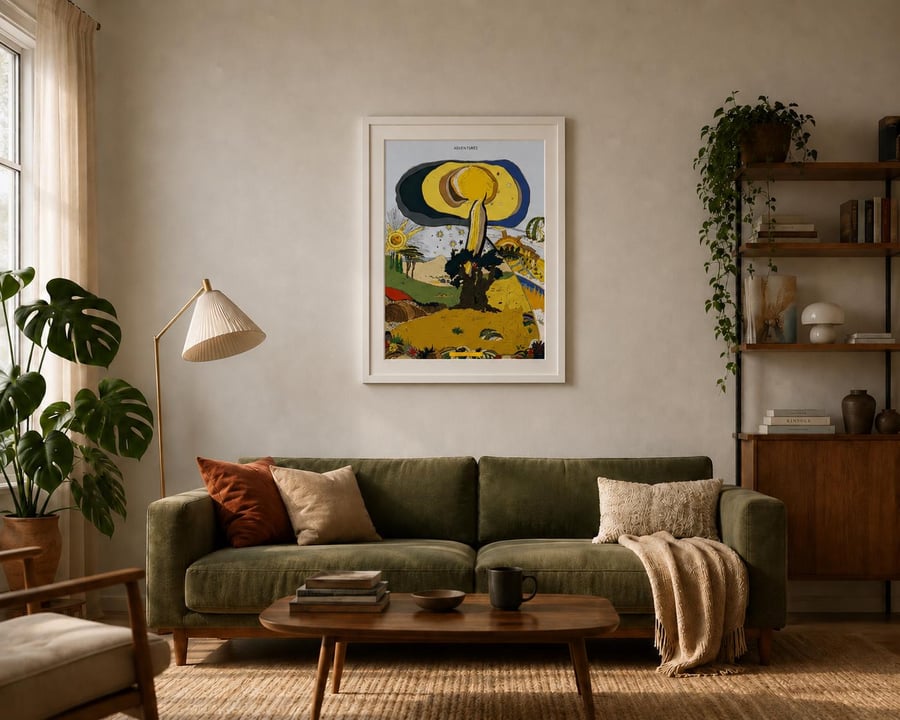 Lost in the Firmament, Screenprint, Signed Numbered Edition Paper Art