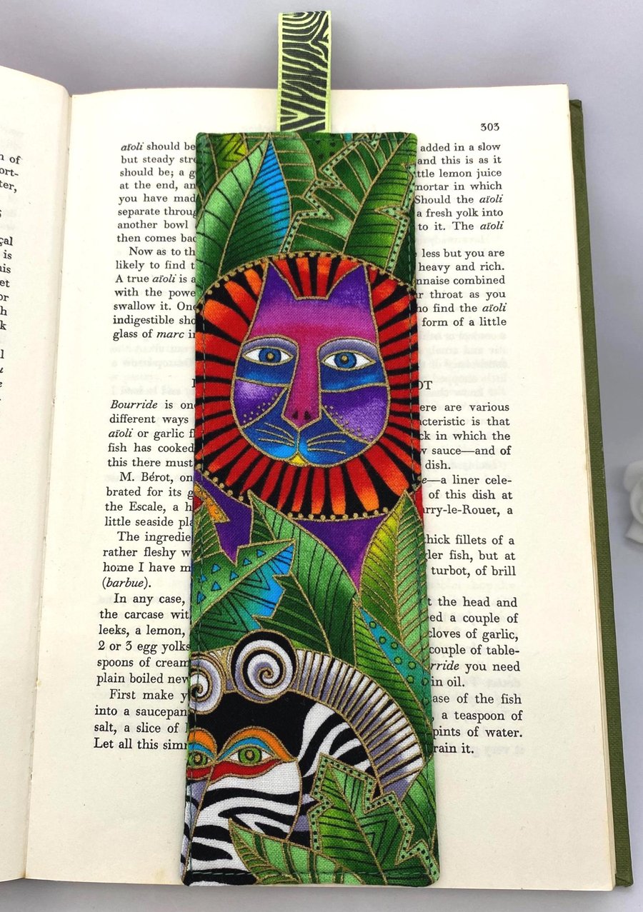 Handmade Fabric Bookmark – Choose Your Design – Cotton Book Lover Gift
