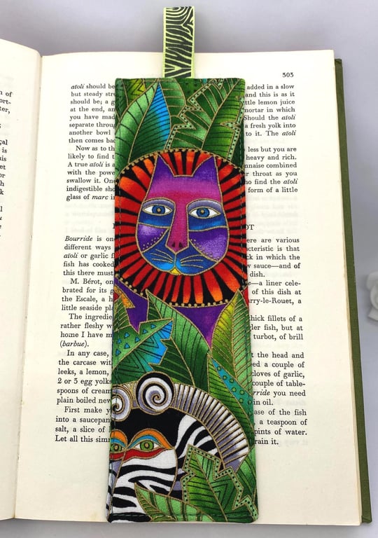 Handmade Fabric Bookmark – Choose Your Design – Cotton Book Lover Gift