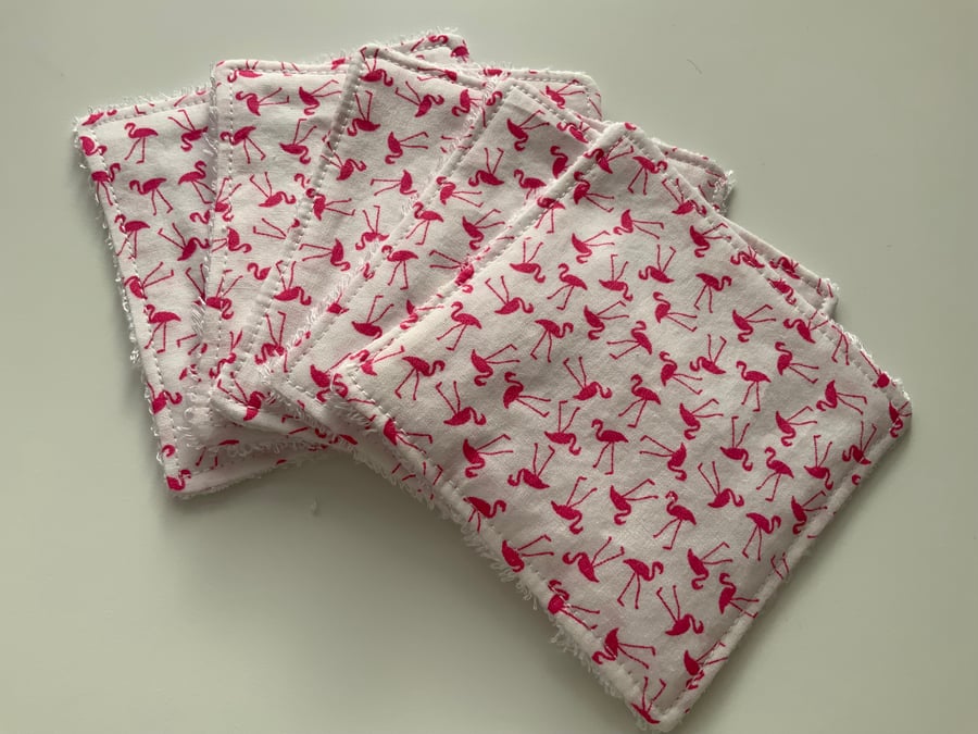 Reusable Bamboo Towelling Cotton Face Wipes, Eco friendly, Washable, Make up pad