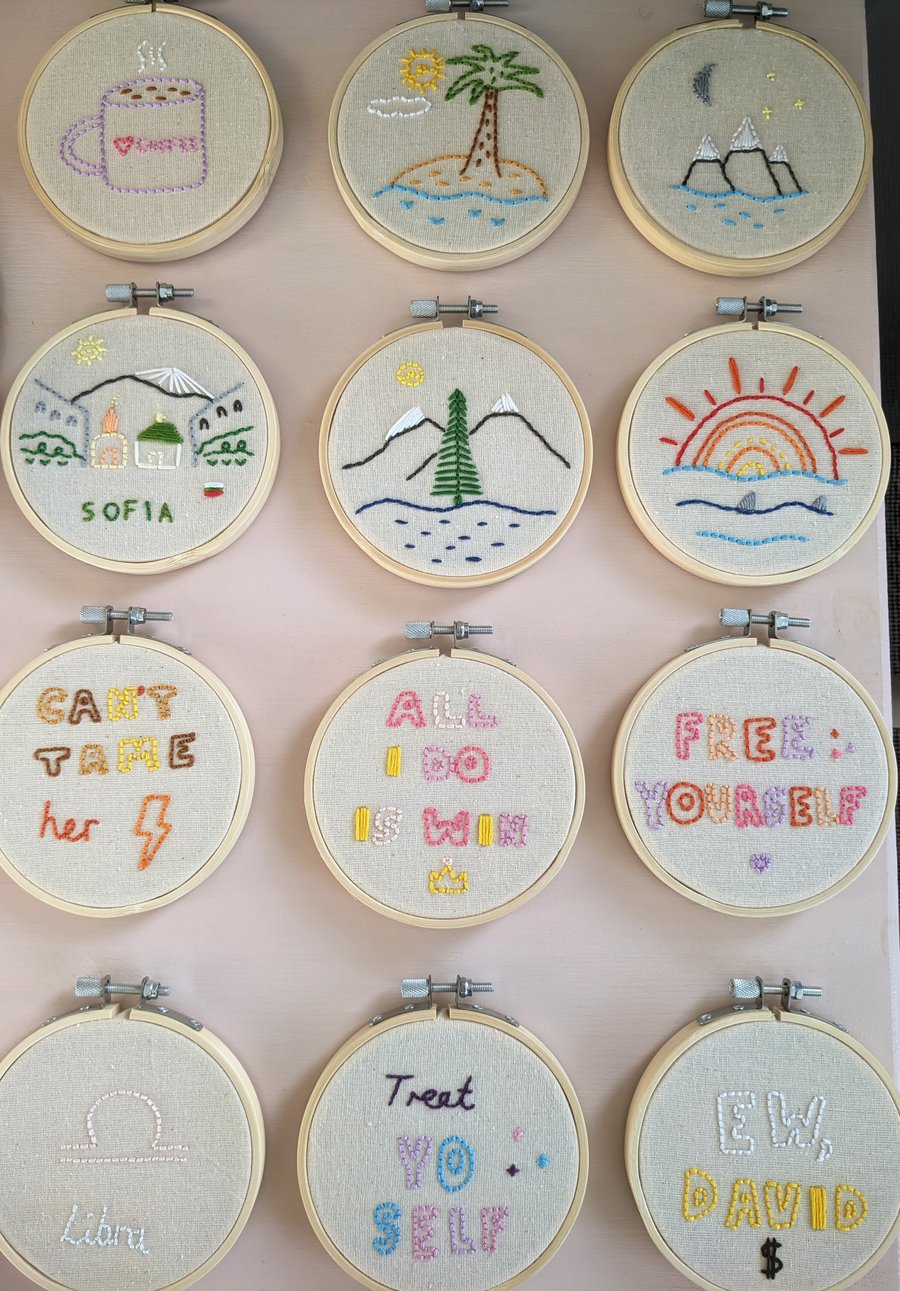 Custom embroidery hoop