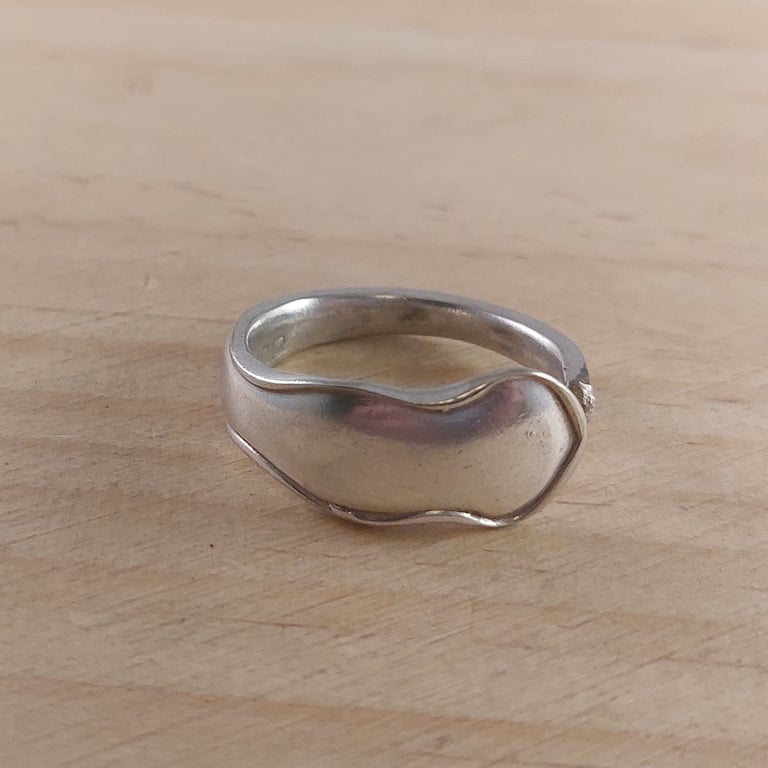 Upcycled Silver Plated Dubarry Spoon Handle Ring (SPR102523)