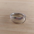 Upcycled Silver Plated Dubarry Spoon Handle Ring (SPR102523)