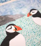 Puffin Pattern Cushion  - Image 3